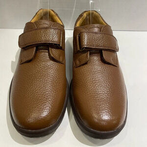 Dr. Comfort STK #6020 William Chestnut Easy Closure Shoes Men’s Size 9 1/2 W NIB